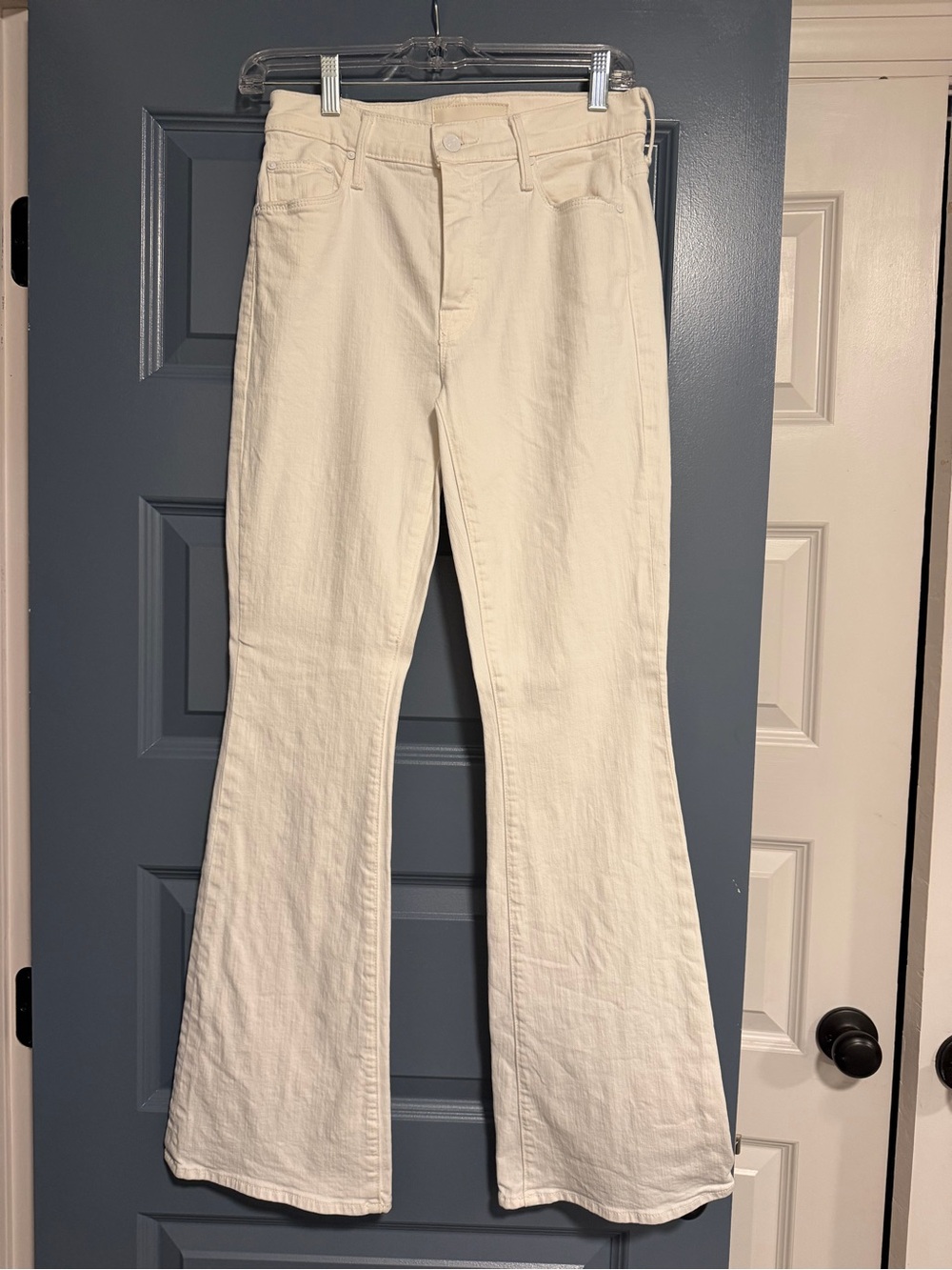 MOTHER white Flare Jeans